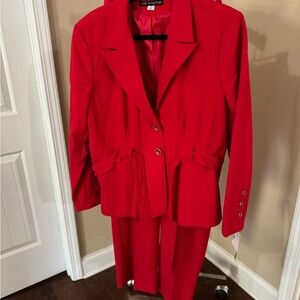 Zac & Rachel Vibrant Red Women's Blazer Suit